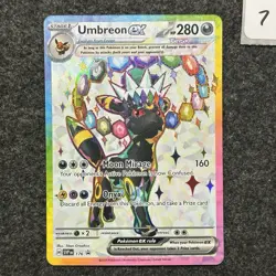 Umbreon ex SVP176 Sv: Scarlet & Violet Promo Cards Holo Pokemon Black Star NM 7 - Image 1