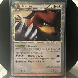 Pokemon Ursaring HG & SS Unleashed Holo (PRIME) 89/95 - 2010 Card Creases - Image 1