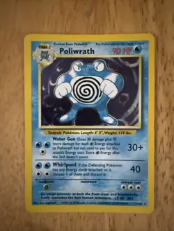 Poliwrath Holo Pokemon 13/102 Base Set Hologram Single Card Unused - Image 1