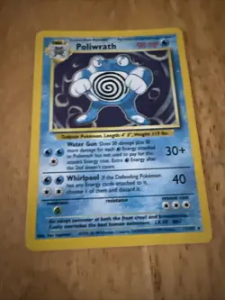Poliwrath Holo Pokemon 13/102 Base Set Hologram Single Card Unused - Image 2