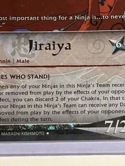 Naruto 046 - Jiraiya - Diamond Foil - 1st Edition - Near Mint Card - Image 2