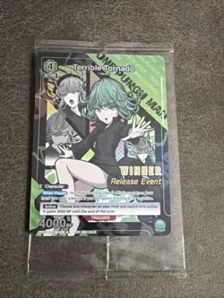 Union Arena One Punch Man Release Event Winner card Terrible Tornado OPM-1-511 - Image 1