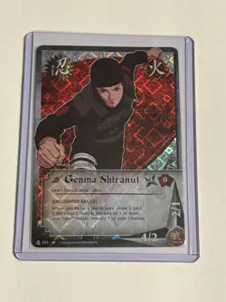 Naruto 243 - Genma Shiranui - Diamond Foil - 1st Edition - Near Mint Card - Image 1