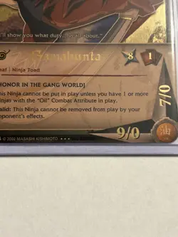 Naruto 176 - Gamabunta - First Edition - Super Rare - Foil Holo Card - Near Mint - Image 2
