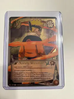 Naruto 002- Naruto Uzumaki - Super Rare - Halo Foil Card - Near Mint - Image 1