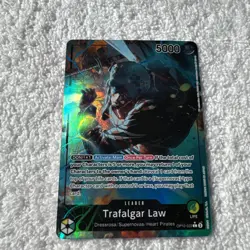 One Piece Card Game Trafalgar Law Parallel OP10-022 Leader Rare NM English - Image 1