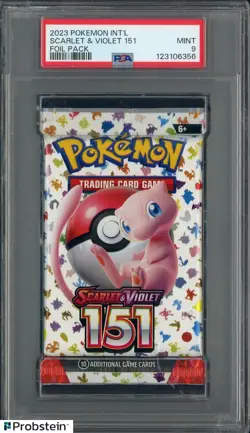 2023 Pokemon International Scarlet Violet Card 151 Foil Booster Pack PSA 9 MINT - Image 1