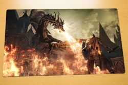 No.3239 Fantasy Warrior Knight Gaming Mouse Pad Desk Mat Card Mat TCG Playmat - Image 1
