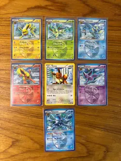 Eeveelution Master Set (Team Plasma) Plasma Freeze Common & Rare Lot 7 Cards MP - Image 1