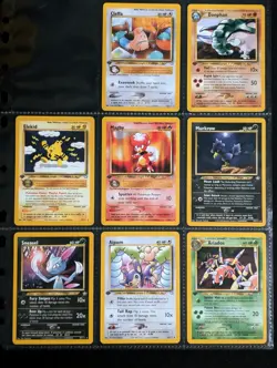 1st Edition Pokemon Neo Genesis Non Holo Set All 92 Common Uncommon & Rare Cards - Image 2