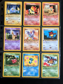 1st Edition Pokemon Neo Genesis Non Holo Set All 92 Common Uncommon & Rare Cards - Image 3