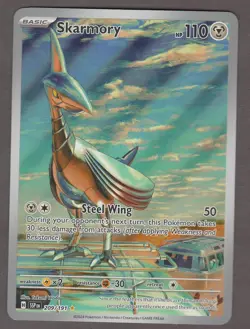Skarmory 209/191 Illustration Rare Surging Sparks Pokemon Card Near Mint NM - Image 1