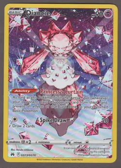 Diancie GG13/GG70 Galarian Gallery Crown Zenith Pokemon Card Near Mint NM - Image 1