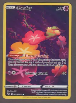 Comfey GG14/GG70 Galarian Gallery Crown Zenith Pokemon Card Near Mint NM - Image 1