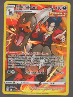 Houndoom TG10/TG30 Brilliant Stars Trainer Gallery Full Art Holo Pokemon Card - Image 1