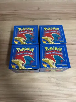 4 1999 Burger King Chairizard Pokemon Cards Sealed With Box - Image 1