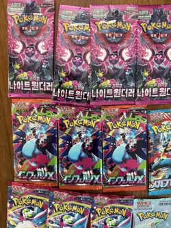 25 Pokemon TCG Cards Booster Pack Lot SEALED Korean Japanese English Packs - Image 2
