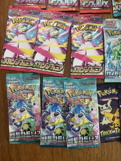 25 Pokemon TCG Cards Booster Pack Lot SEALED Korean Japanese English Packs - Image 4