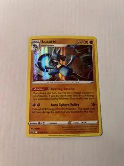 Lucario 79/172 Brilliant Stars Holo Rare Pokemon Card TCG 079/172 Pokemon - Image 4