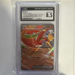 CGC 8.5 Ho-Oh EX 007/034 Charizard & Ho-Oh EX Deck Full Art Pokemon Card - Image 1