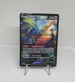 Pokemon TCG Zacian v Astral Radiance Trainer Gallery Holo Card TG21/TG30 Swsh10 - Image 1