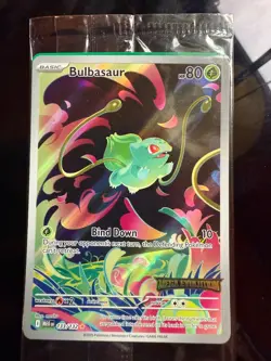 Bulbasaur 133/132 Pokemon Mega Evolutions Stamped box topper Card NM Sealed - Image 1