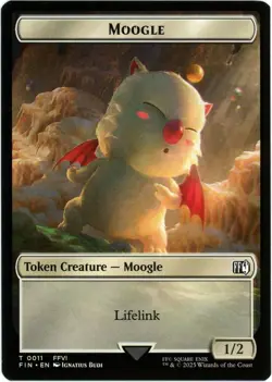 Hero (0004) / Moogle (0011) Double-Sided Token (Foil) - Final Fantasy - MTG - Image 2