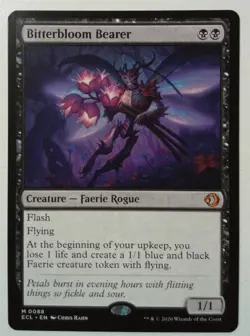 Bitterbloom Bearer *Mythic Rare* Magic MtG x1 Lorwyn Eclipsed - Image 1