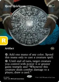 MTG Herd Heirloom Tarkir Dragonstorm Rare Artifact NM - Image 1