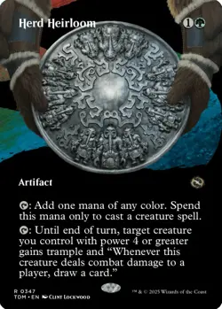 MTG Herd Heirloom Tarkir Dragonstorm Rare Artifact NM - Image 2