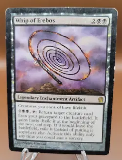 Whip of Erebos x1 MTG Theros Magic Heavy Play HP English - Image 1