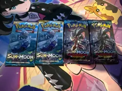 Pokemon TCG 2x Sun & Moon Base 2x Guardians Rising Loose Packs Sealed - Image 1