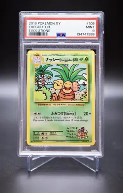 2016 Pokemon XY Evolutions #109 Exeggutor PSA 9 Mint - Image 1