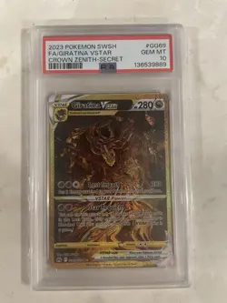 2023 Pokemon Giratina VSTAR Secret Rare Full Art GG69/GG70 PSA GEM MT 10 - Image 1