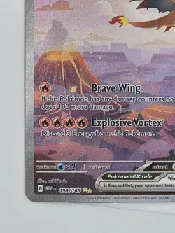 Pokemon TCG Charizard EX 199/165 Scarlet & Violet 151 Special Illustration Rare - Image 5