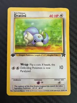 Pokemon TCG Dratini Common 1st Edition Team Rocket 53/82 DMG - Image 1