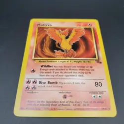 Moltres 27/62 Fossil Unlimited LP+ Pokemon TCG - Image 1