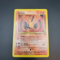 Moltres 27/62 Fossil Unlimited LP+ Pokemon TCG - Image 3