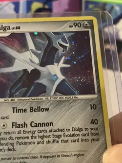 Dialga DP26 Holographic Black Star Promo Pokemon TCG MP Swirl - Image 1