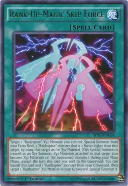 Yugioh! MP Rank-Up-Magic Skip Force - SHVI-EN058 - Rare - 1st Edition Moderately - Image 1