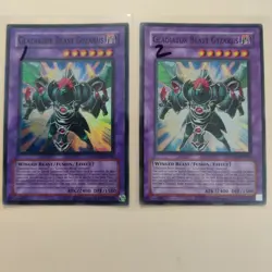 2x Yugioh! Gladiator Beast Gyzarus LODT-EN044 Super Rare LP - Image 1