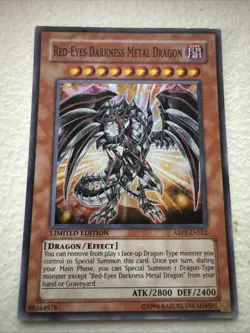 2010 Yu-Gi-Oh! Absolute Powerforce Red-Eyes Darkness Metal Dragon #ABPF-ENSE2 - Image 1