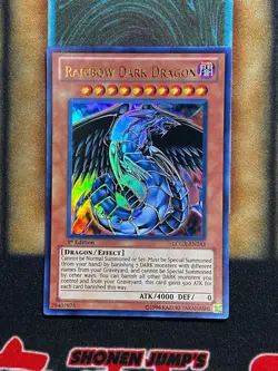 Yugioh Rainbow Dark Dragon LCGX-EN243 Ultra Rare 1st Ed NM - Image 1