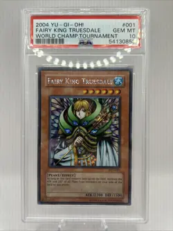 Yu-Gi-Oh! Fairy King Truesdale - WC4-001 - Prismatic Secret Rare PSA 10 GEM MINT - Image 1
