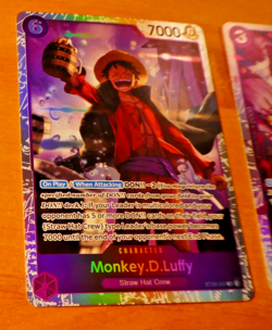ONE PIECE ENGLISH CARD GAME HOLO CARTE Monkey.D Luffy ST26-005 SR EN MINT - Image 1