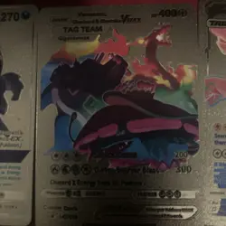 Tag Team Limited Edition Super Rare Gold Pokemon Cards - Image 3