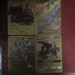 Tag Team Limited Edition Super Rare Gold Pokemon Cards - Image 5