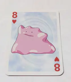 Vintage 1999 Bicycle Mini Playing Card Ditto #8 Of Hearts NM - Image 1