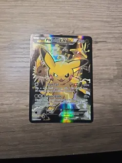 Pokemon Pikachu EX XY124 Black Star Promo 2016 Holo Card TCG - Image 1