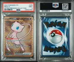 2023 Pokemon Mew ex Full Art 151 UPC Gold Metal Promo Card 205/165 PSA 9 - Image 3